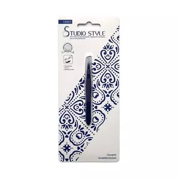 Пинцет косметический Studio Style, цветное покрытие