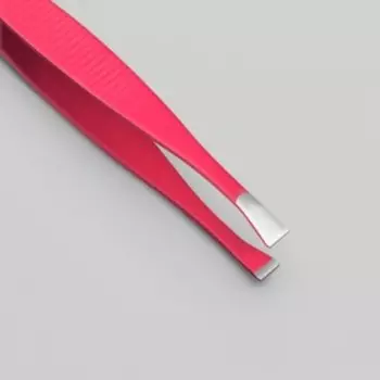 Пинцет прямой, узкий, 9 см, МИКС