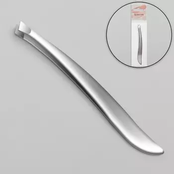 Пинцет для бровей, скошенный, узкий, 9 см