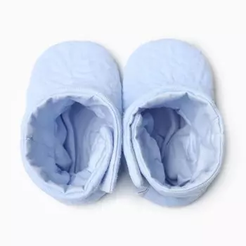 Пинетки детские, цвет голубой, размер 18 (6-12 месяц)