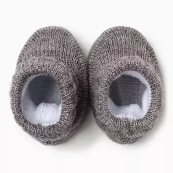 Пинетки детские, цвет темно бежевый, размер 22 (3-6 месяц)