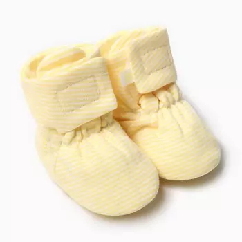 Пинетки детские, цвет желтый, размер 16 (1-6 месяц)