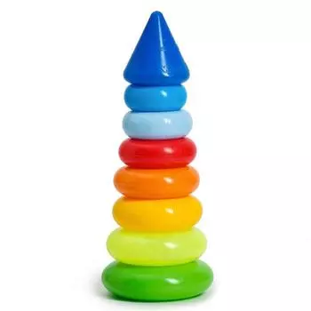 Пирамидка детская, 7 колец, с конусом № 1
