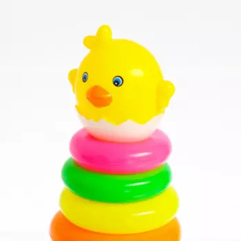 Пирамидка «Цыплёнок», 8 колец