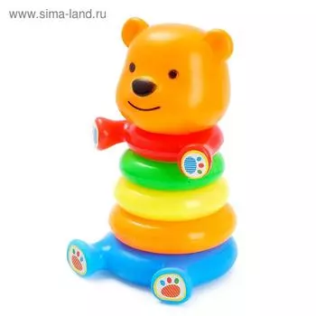 Пирамидка «Мишутка», 5 колец