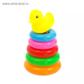Пирамидка «Уточка», 5 колец