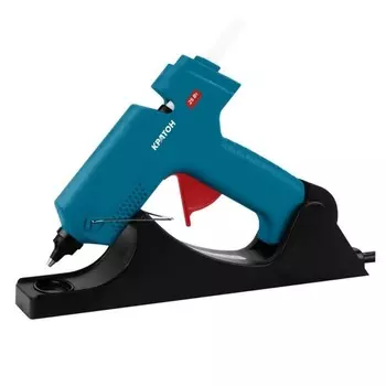 Пистолет клеевой Кратон GG-80L, 220 В, 50 Гц, 25 Вт, 20 г/мин, нагрев 3-5 мин