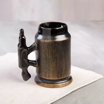 Пивная кружка "Калибр", керамика, 0.2 л