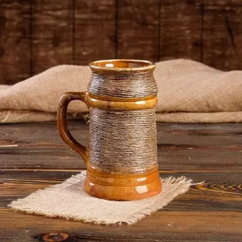 Пивная кружка "Соломка", 1 л, микс