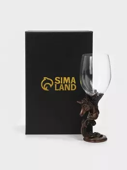 Пивной бокал «Единорог», 21.38.5 см, стекло, прозрачный, бронзовый