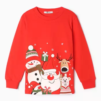 Пижама детская, цвет красный, рост 116 см