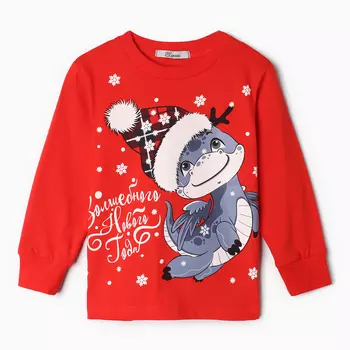 Пижама детская, цвет красный, рост 116 см