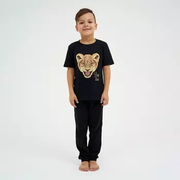 Пижама детская для мальчика KAFTAN Lion, размер 34 (122-128 см)