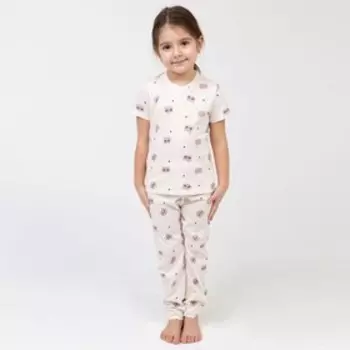 Пижама детская для девочки KAFTAN "Dream" р.36 (134-140), бежевый