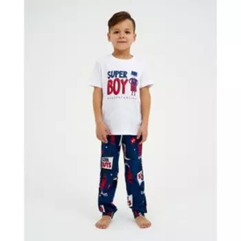 Пижама детская (футболка, брюки) KAFTAN "Super" р.30 (98-104)
