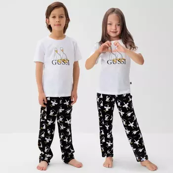 Пижама детская (футболка и брюки) KAFTAN Gussi, размер 30 (98-104 см)