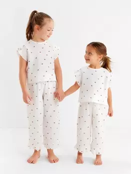 Пижама детская (футболка и брюки) KAFTAN «Вишенки», размер 30 (98-104 см)