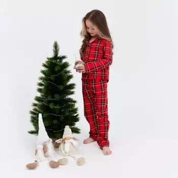 Пижама детская KAFTAN "Клетка" размер 28 (86-92 см)