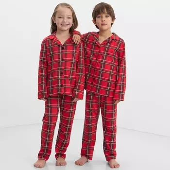 Пижама детская KAFTAN "Клетка" размер 36 (134-140 см)