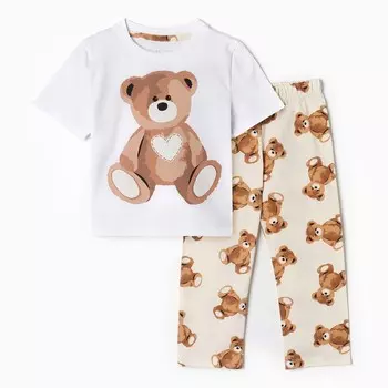 Пижама детская KAFTAN «Мишка», размер 30 (98-104 см)