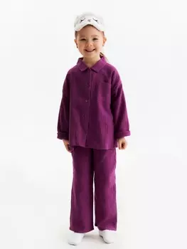 Пижама детская KAFTAN «Муслин», размер 32 (110-116 см), фиолетовая