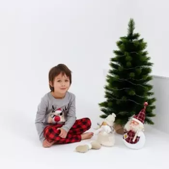 Пижама новогодняя детская KAFTAN "Santa's security" размер 34 (122-128)