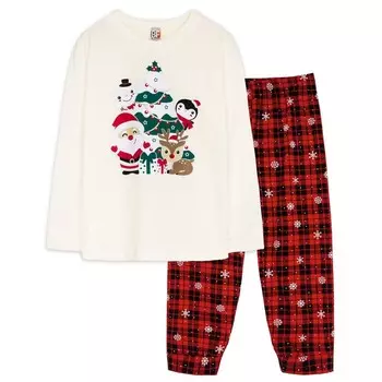 Пижама детская, рост 104 см, цвет молочный