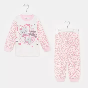 Пижама для девочки, цвет фуксия, рост 98