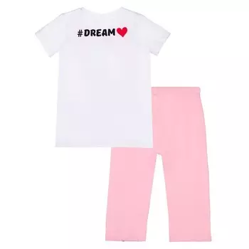 Пижама для девочки: футболка, бриджи, рост 98 см