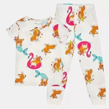 Пижама для девочки, рост 104 см, цвет молочный