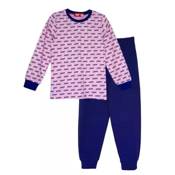 Пижама для девочки, рост 116 см, цвет розовый/фиолетовый