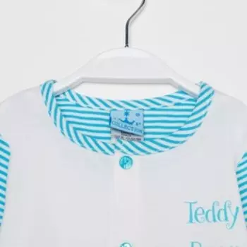 Пижама для девочки, рост 80 см, цвет голубой