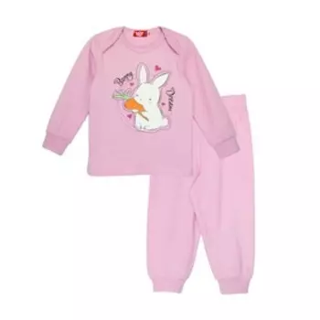 Пижама для девочки, рост 86 см, цвет розовый