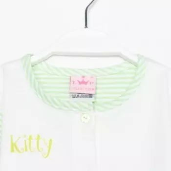 Пижама для девочки, рост 86 см, цвет салатовый