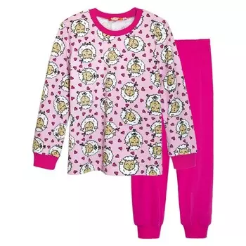 Пижама для девочки, рост 92 см, цвет розовый