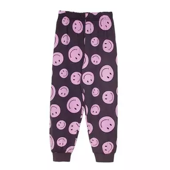 Пижама для девочки, рост 92 см, цвет тёмно - серый