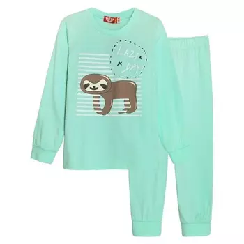 Пижама для девочки, рост 98 см, цвет мятный