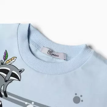 Пижама для мальчика, цвет голубой, рост 122 см