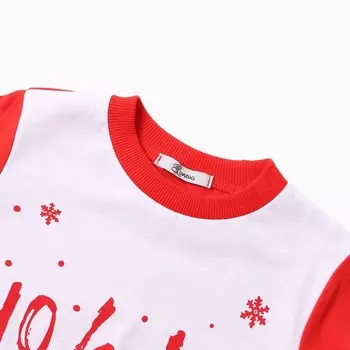 Пижама для мальчика, цвет красный, рост 128 см