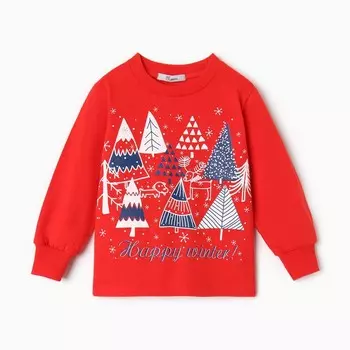 Пижама для мальчика, цвет красный/синий, рост 134 см