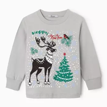 Пижама для мальчика, цвет серый, рост 128 см