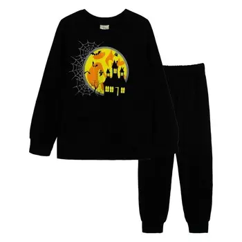 Пижама для мальчика, рост 128 см, цвет чёрный