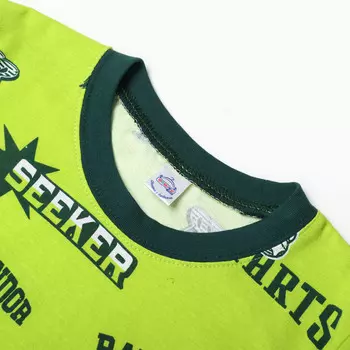 Пижама для мальчиков, цвет салатовый, рост 152