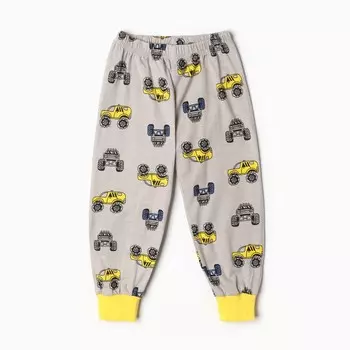 Пижама для мальчиков, цвет серый, рост 116 см