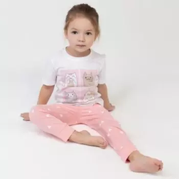 Пижама детская для девочки KAFTAN "Cats" рост 146-152 (38)