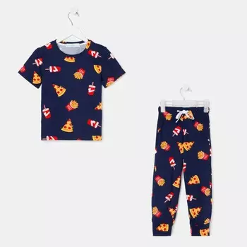 Пижама (футболка, брюки) KAFTAN Food, рост 98-104 см (30)