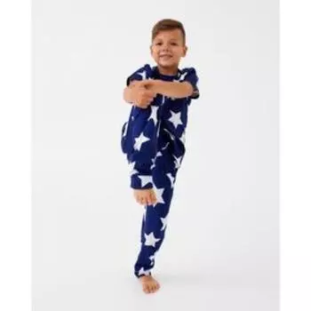 Пижама (футболка, брюки) KAFTAN «Звезды» синий, рост 98-104 (30)
