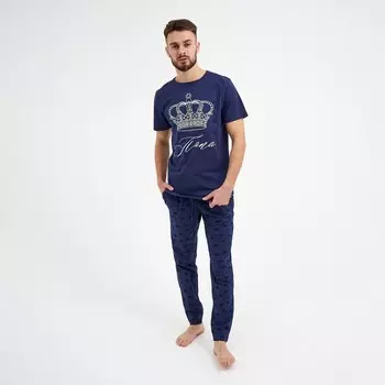 Пижама мужская (футболка и брюки) KAFTAN "Crown" р.56