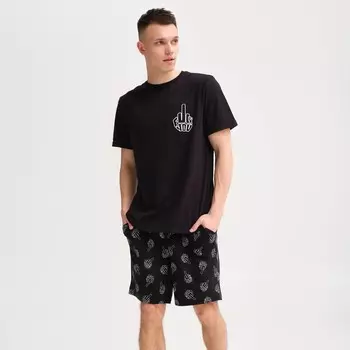 Пижама мужская KAFTAN F*ck you, размер 48, чёрная