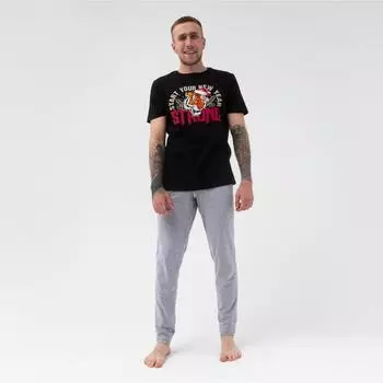 Пижама мужская новогодняя KAFTAN "Strong" р.52